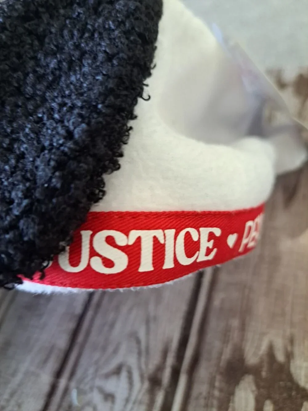 New Justice X Peanuts Snoopy Plush Baseball Hat With Fleece & 3D Ears Kids Size